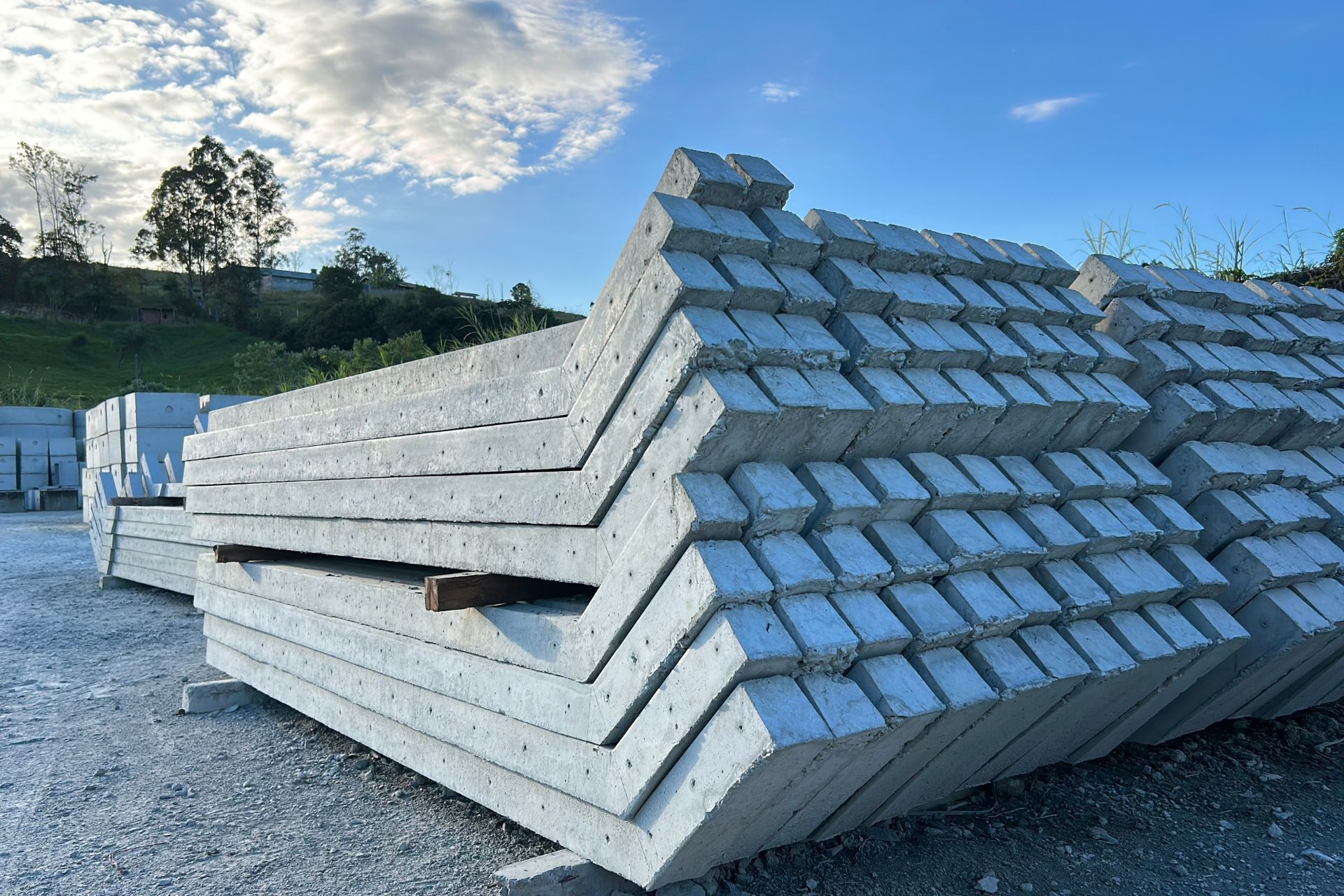 mourões de concreto para áreas rurais